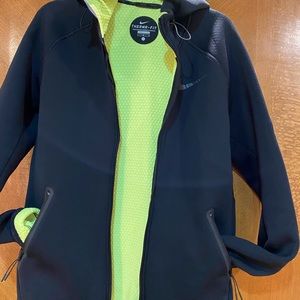 NIKE Therma Sphere Max Black Volt Full Zip Hoodie